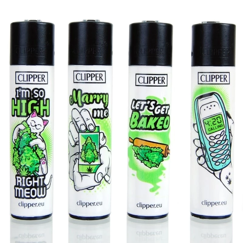 Clipper séria WEED SLOGAN po 4 ks