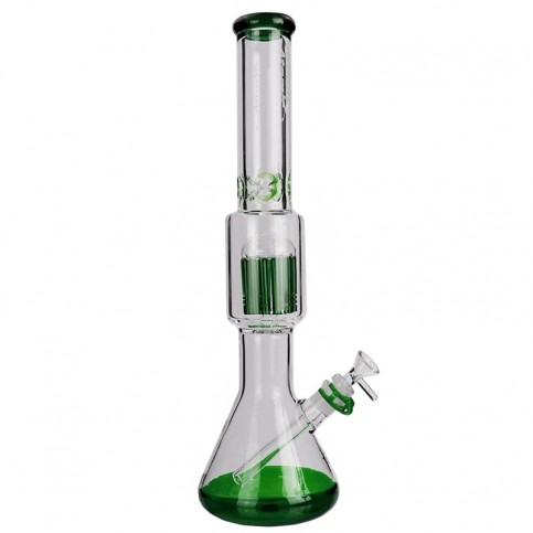 Sklenené bongo Atomic 12-leg s coolerom green