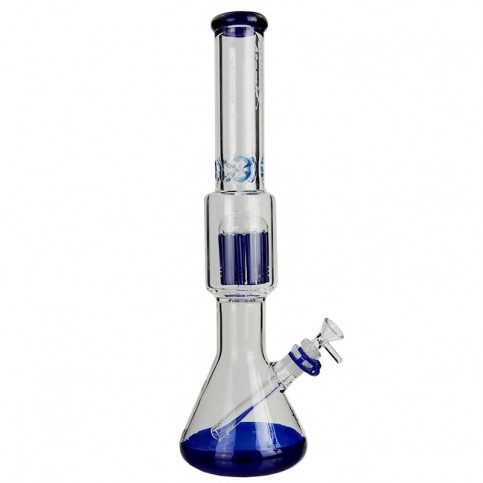 Sklenené bongo Atomic 12-leg s coolerom blue