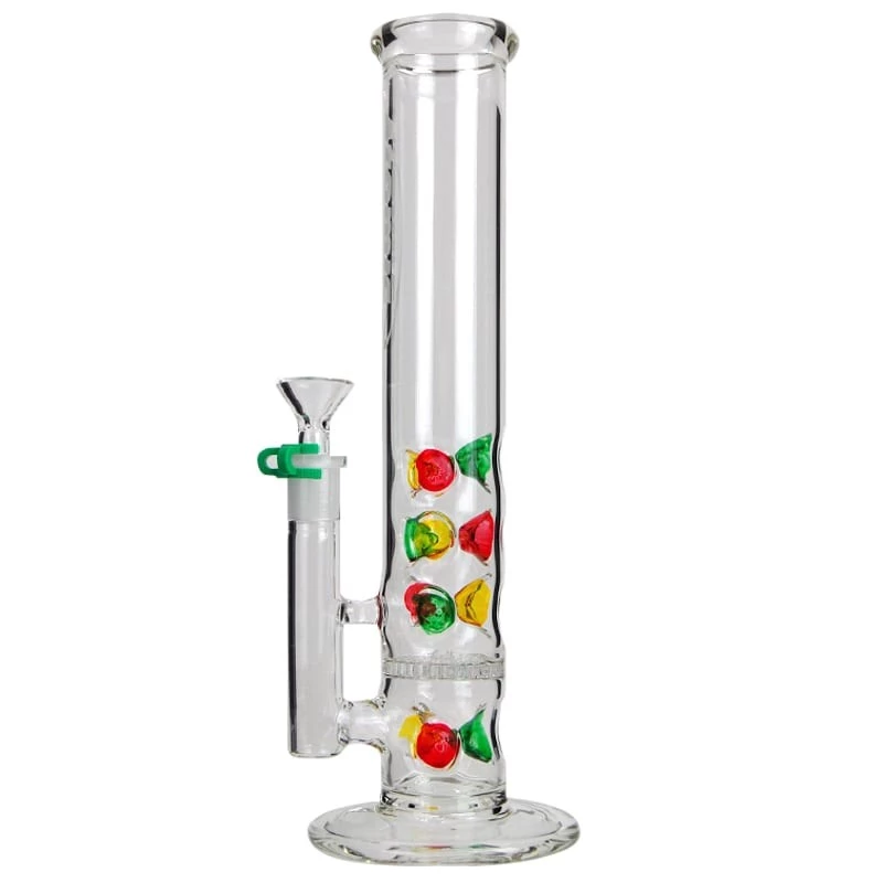 Sklenené bongo Candy s coolerom 30 cm