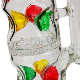 Sklenené bongo Candy s coolerom 30 cm - detail na cooler a ľadovač