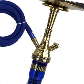 Vodná fajka AMY Deluxe Little Tura gold-blue