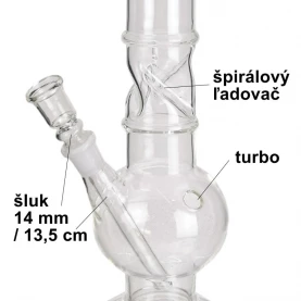 Sklenené bongo Bulltec ICE 43cm