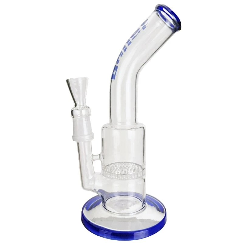 Sklenený Bong Honeycomb Bullet blue 23cm