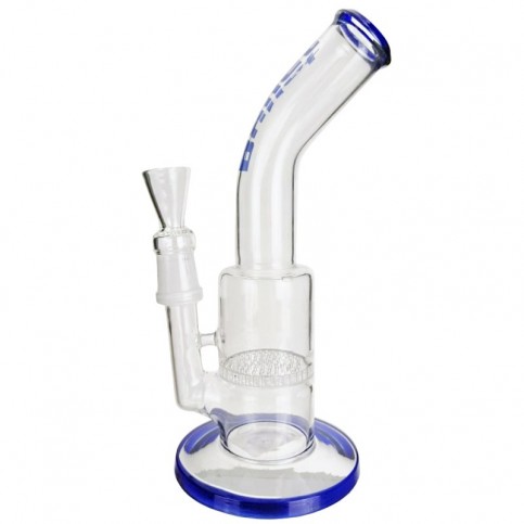 Sklenený Bong Honeycomb Bullet blue 23cm