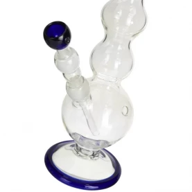 Sklenené bongo Boost Bubble curvy 47cm