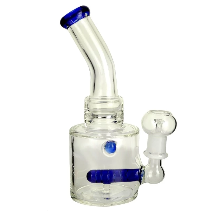 Bong sklo Oil blue percooler/dabbing