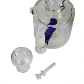 Bong sklo Oil blue percooler/dabbing