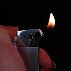 Fajkový zapaľovač s príborom Silver Match - silver