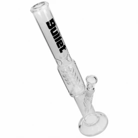 Sklenené bongo Bullet spiral ICE 39 cm - pohľad zvrchu