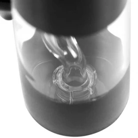 Sklenený bong Trommel High Black Olej a byliny 21,5 cm - detail na bubnovitý cooler
