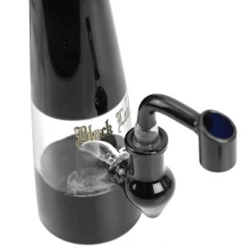 Sklenený bong Trommel High Black Olej a byliny 21,5 cm - detail na šluk na oleje