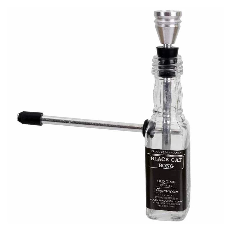 Mini Bong šlukovka fľaška 14,5 cm - pohľad zboku