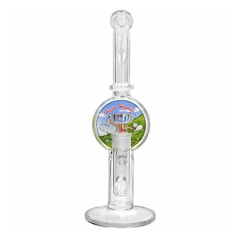 Sklenené bongo Hello Highdi 32 cm - pohľad spredu