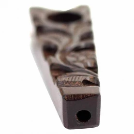 Šlukovka mini fajka Drevo prívesok - detail náustku