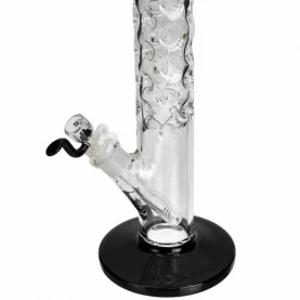 Sklenené bongo Blaze Spike Ice Black 41 cm - detail na spodnú časť bonga