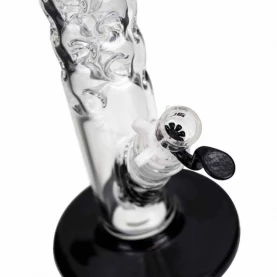Sklenené bongo Blaze Spike Ice Black 41 cm - detail na spodnú časť bonga