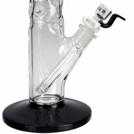 Sklenené bongo Blaze Spike Ice Black 41 cm - detail na spodnú časť bonga