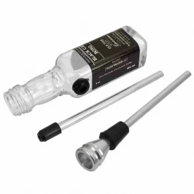 Mini Bong šlukovka fľaška 14,5 cm rozobratá na časti - fľaška, náustok a kotlík