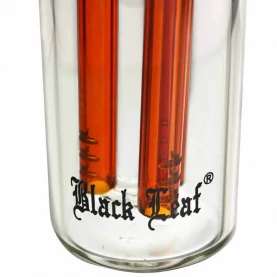 Precooler predchladič na bongo 3-leg amber - detail na logo Black Leaf