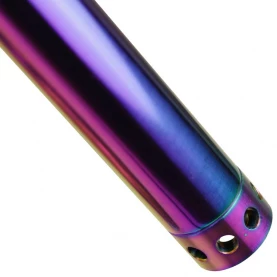 Vodná fajka Kaya INOX Carbon Stallion Rainbow 62 cm - detail ponornej tyče zakončenej difúzorom