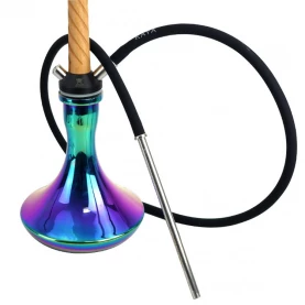 Vodná fajka Kaya INOX Tradi Helix Rainbow - pohľad na spodnú časť fajky