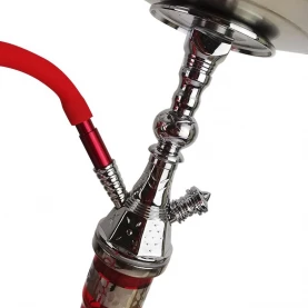 Vodná fajka Amy Deluxe Mini Harfi Red - Silver 50 cm