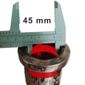 Vodná fajka Amy Deluxe Mini Harfi Red - Silver 50 cm