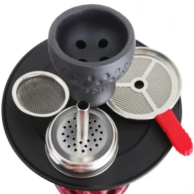 Vodná fajka Unio Shisha 55 cm Black - Red