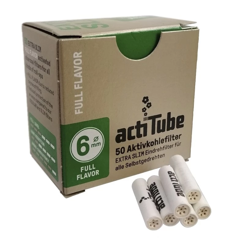 Uhlíkové filtre ActiTube slim 50 ks (6mm)