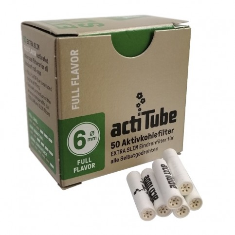 Uhlíkové filtre ActiTube slim 50 ks (6mm)