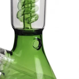 Sklenené bongo Thug Life Natural Green Clear 35 cm