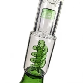 Sklenené bongo Thug Life Natural Green Clear 35 cm