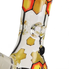 Sklenené bongo Beehive honey Grace glass 38cm