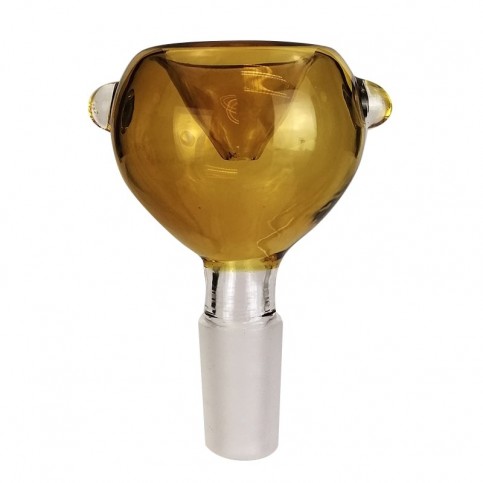Sklenený kotol na bongo amber RollStop NS 14 mm