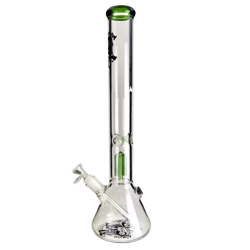 Sklenené bongo Black Leaf Beaker Ice 4cooler green 45 cm