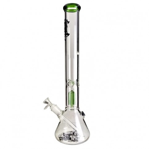 Sklenené bongo Black Leaf Beaker Ice 4cooler green 45 cm