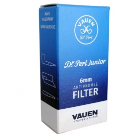 Fajkové filtre uhlíkové Vauen 6 mm - 30 ks