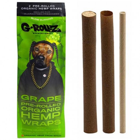 Konopné blunty G-Rollz Grape - balenie a jeho obsah