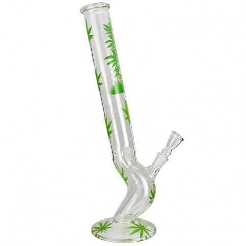Bong sklo Marihuana Leaf Jhari - 45 cm - pohľad zboku