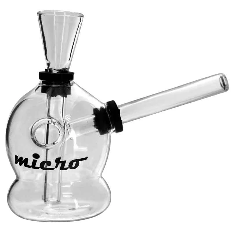 Mini Bong Micro Sklo 10 cm - pohľad zboku