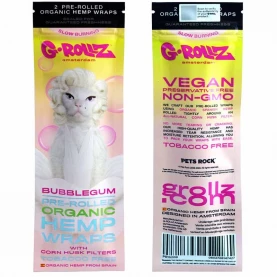 Konopné Blunty G-Rollz Bubble Gum - balenie spredu a zozadu