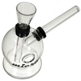Mini Bong Micro Sklo 10 cm- pohľad zo strany