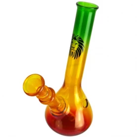 Bong Sklo Rasta Lion Mini 13 cm - pohľad zo strany
