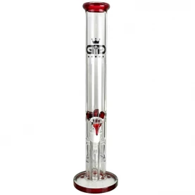 Bong Sklo GG Straight Red 45 cm - pohľad spredu