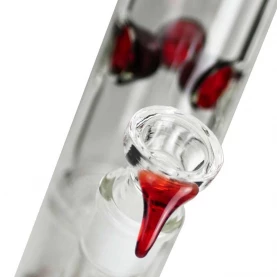 Bong Sklo GG Straight Red 45 cm - detail kotla