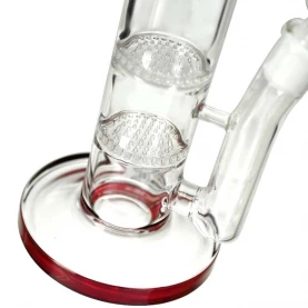 Bong Sklo GG Straight Red 45 cm - detail coolerov