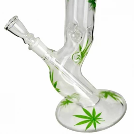 Bong sklo Marihuana Leaf Jhari - 45 cm - detail spodnej časti