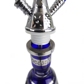 Tesnenie Vodnej fajky AMY Deluxe Mini Harfi Blue - Silver 50 cm