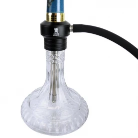 Vodná fajka Kaya Shisha - Elox Eco Woodseam Blue 66 cm